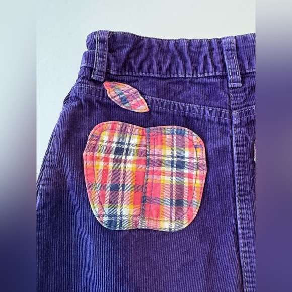 Mini Boden Girls Purple Corduroy Apple Skirt Size 7-8Y - Picture 4 of 4